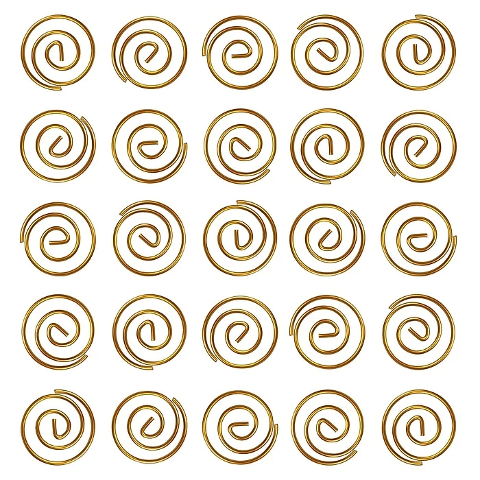 JAM Paper Colored Circular Paper Clips, Round Paperclips, Gold, 50/Pack (21832062) 7 JAM Paper Colored Circular Paper Clips, Round Paperclips, Gold, 50/Pack (21832062) - Image 5