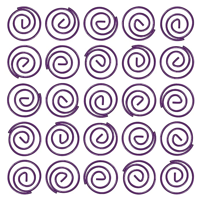 JAM Paper Colored Circular Paper Clips, Round Paperclips, Purple, 2 Packs Of 50 (2187137B) 7 JAM Paper Colored Circular Paper Clips, Round Paperclips, Purple, 2 Packs Of 50 (2187137B) - Image 5