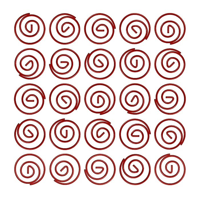 JAM Paper Circular Small Paper Clips, Red, 2 Packs Of 50 (2187138B) 6 JAM Paper Circular Small Paper Clips, Red, 2 Packs Of 50 (2187138B) - Image 4