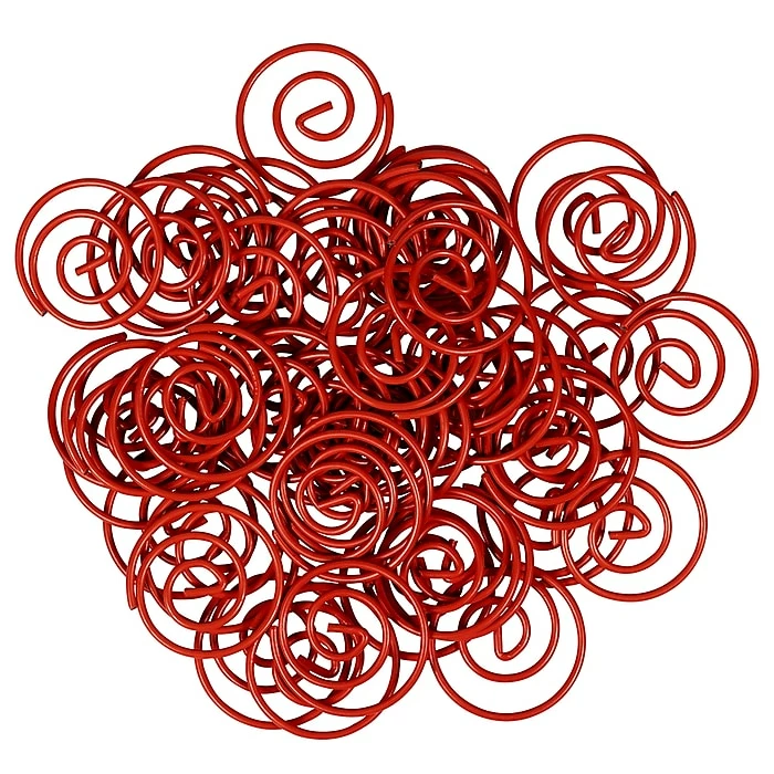JAM Paper Circular Small Paper Clips, Red, 2 Packs Of 50 (2187138B) 7 JAM Paper Circular Small Paper Clips, Red, 2 Packs Of 50 (2187138B) - Image 5