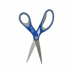 Westcott 8" Stainless Steel Scissors, Pointed Tip, Silver/Blue/Gray (17930) 12 Westcott 8" Stainless Steel Scissors, Pointed Tip, Silver/Blue/Gray (17930) -STAPLES Sales sp145100504 sc7