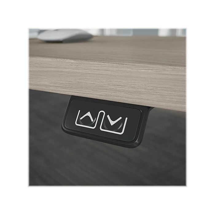 Bush Business Furniture Move 40 Series 28"-48" Adjustable Standing Desk, Sand Oak/Cool Gray Metallic (M4S4830SOSK) 8 Bush Business Furniture Move 40 Series 28"-48" Adjustable Standing Desk, Sand Oak/Cool Gray Metallic (M4S4830SOSK) - Image 6