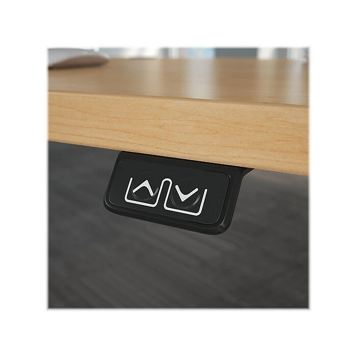 Bush Business Furniture Move 40 Series 28"-48" Adjustable Standing Desk, Natural Maple/Cool Gray Metallic (M4S4830ACSK) 8 Bush Business Furniture Move 40 Series 28"-48" Adjustable Standing Desk, Natural Maple/Cool Gray Metallic (M4S4830ACSK) - Image 6