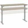 Bush Business Furniture Move 40 Series 28"-48" Adjustable Standing Desk, Sand Oak/Cool Gray Metallic (M4S7230SOSK) 2 Bush Business Furniture Move 40 Series 28"-48" Adjustable Standing Desk, Sand Oak/Cool Gray Metallic (M4S7230SOSK) -STAPLES Sales sp145954100 sc7