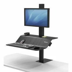 Fellowes Lotus VE Sit-Stand Single Workstation, Black (2750862) 12 Fellowes Lotus VE Sit-Stand Single Workstation, Black (2750862) -STAPLES Sales sp146577781 sc7