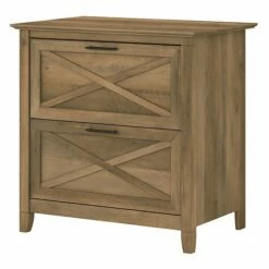 Bush Furniture Key West 2-Drawer Lateral File Cabinet, Letter/Legal, Reclaimed Pine, 30" (KWF130RCP-03)