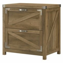 Kathy Ireland® Home By Bush Furniture 2-Drawer Lateral File Cabinet, Letter/Legal, Reclaimed Pine, 29" (CGF129RCP-03)