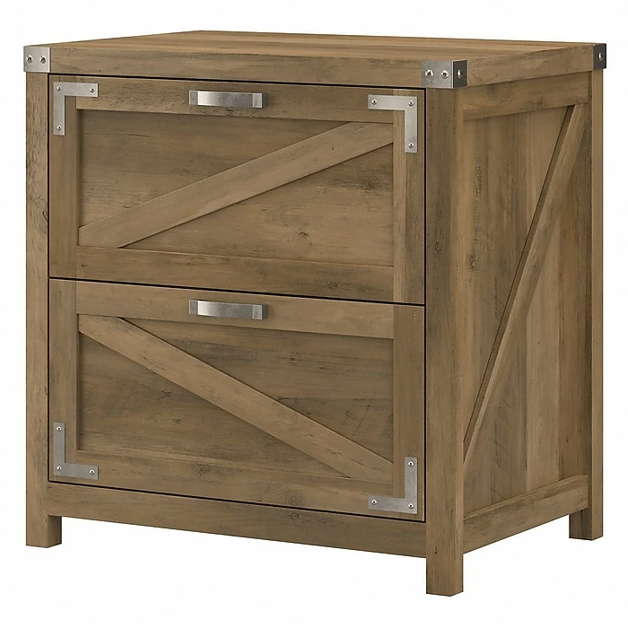 Kathy Ireland® Home By Bush Furniture 2-Drawer Lateral File Cabinet, Letter/Legal, Reclaimed Pine, 29" (CGF129RCP-03) 3 Kathy Ireland® Home By Bush Furniture 2-Drawer Lateral File Cabinet, Letter/Legal, Reclaimed Pine, 29" (CGF129RCP-03)