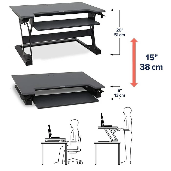Ergotron WorkFit-TL 37.5"W Adjustable Riser (33-406-085) 11 Ergotron WorkFit-TL 37.5"W Adjustable Riser (33-406-085) - Image 9