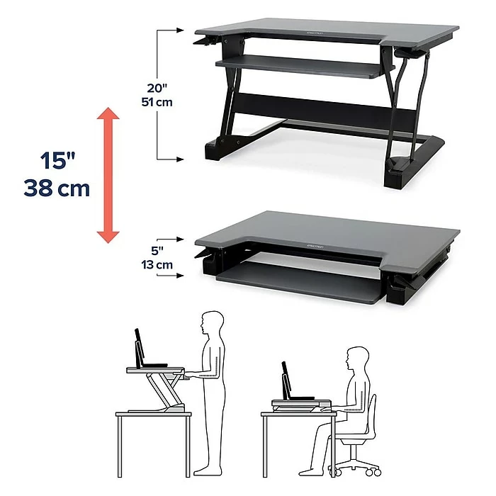 Ergotron WorkFit-T 35"W Adjustable Riser (33-397-085) 8 Ergotron WorkFit-T 35"W Adjustable Riser (33-397-085) - Image 6