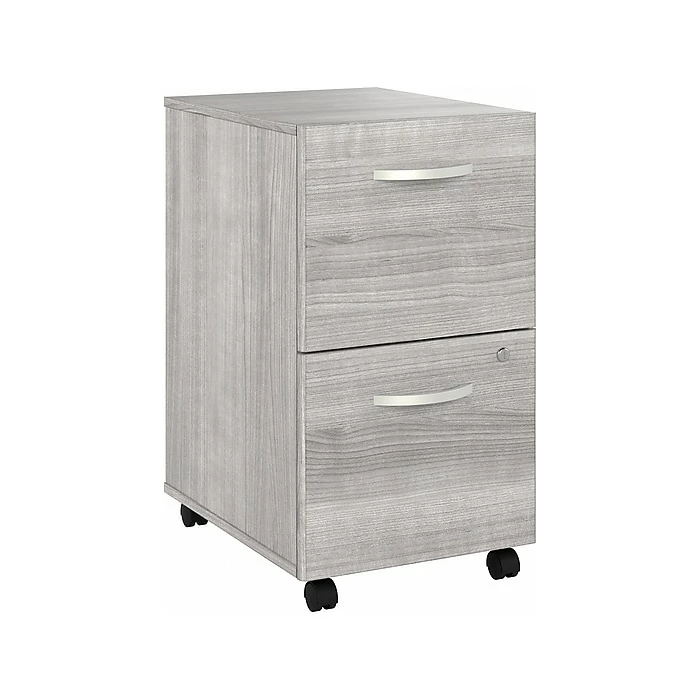 Bush Business Furniture Hybrid 2-Drawer Mobile File Cabinet, Letter/Legal, Platinum Gray, 20", (HYF116PGSU-Z) 3 Bush Business Furniture Hybrid 2-Drawer Mobile File Cabinet, Letter/Legal, Platinum Gray, 20", (HYF116PGSU-Z)
