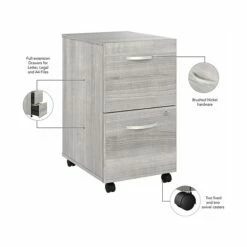 Bush Business Furniture Hybrid 2-Drawer Mobile File Cabinet, Letter/Legal, Platinum Gray, 20", (HYF116PGSU-Z) 11 Bush Business Furniture Hybrid 2-Drawer Mobile File Cabinet, Letter/Legal, Platinum Gray, 20", (HYF116PGSU-Z) -STAPLES Sales sp147608300 sc7