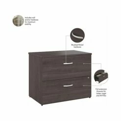 Bush Business Furniture Hybrid 2-Drawer Lateral File Cabinet With Shelves, Letter/Legal, Storm Gray, 36" (HYB018SGSU) 13 Bush Business Furniture Hybrid 2-Drawer Lateral File Cabinet With Shelves, Letter/Legal, Storm Gray, 36" (HYB018SGSU) -STAPLES Sales sp147608433 sc7