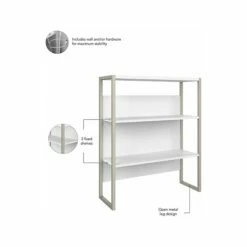 Bush Business Furniture Hybrid 2-Drawer Lateral File Cabinet With Shelves, Letter/Legal, White, 36" (HYB018WHSU) 12 Bush Business Furniture Hybrid 2-Drawer Lateral File Cabinet With Shelves, Letter/Legal, White, 36" (HYB018WHSU) -STAPLES Sales sp147608478 sc7