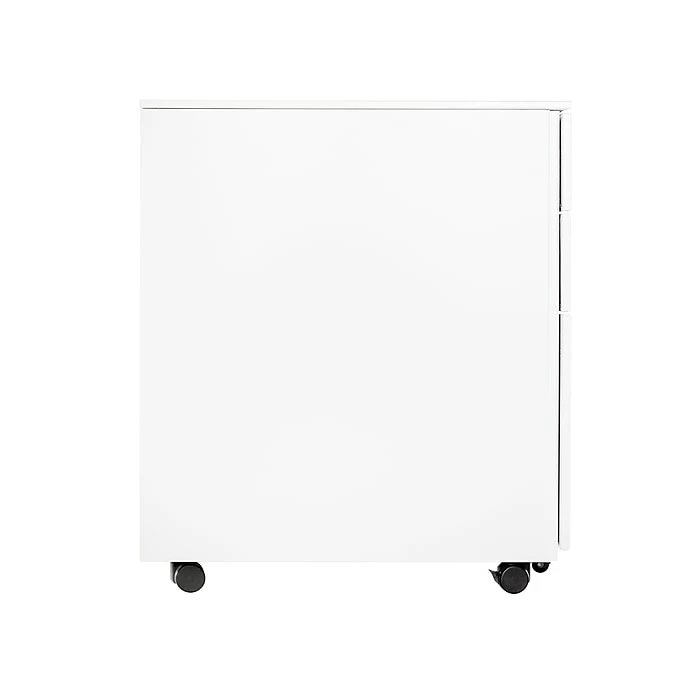 Gry Mattr 3-Drawer Vertical File Cabinet, Mobile, Letter/Legal, White, 21" (GMCC-00848) 6 Gry Mattr 3-Drawer Vertical File Cabinet, Mobile, Letter/Legal, White, 21" (GMCC-00848) - Image 4