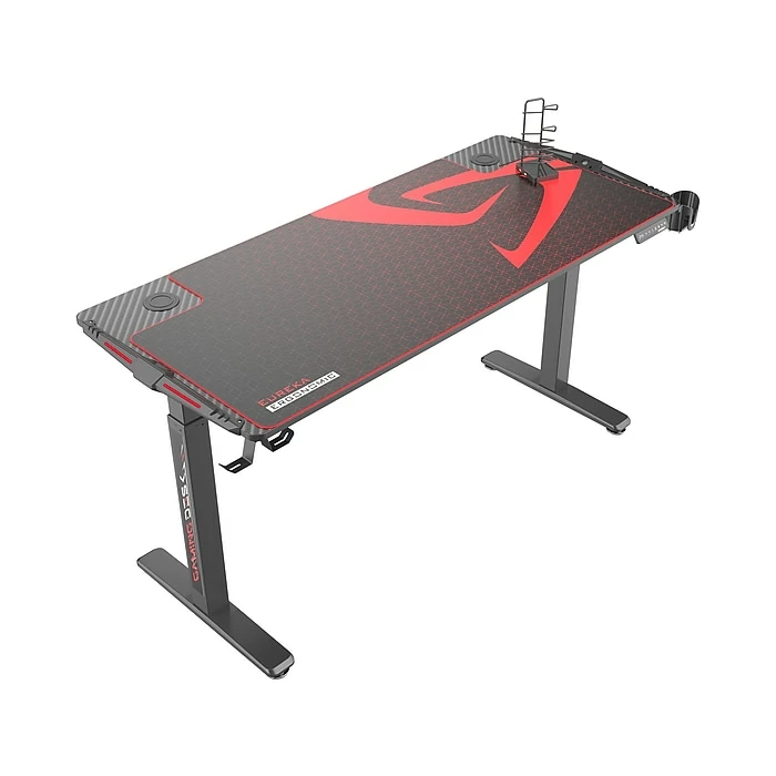 Eureka Ergonomic 31"-51" Adjustable Gaming Desk, Black (GD0054-BK) 3 Eureka Ergonomic 31"-51" Adjustable Gaming Desk, Black (GD0054-BK)