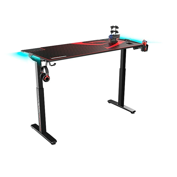 Eureka Ergonomic 31"-51" Adjustable Gaming Desk, Black (GD0054-BK) 4 Eureka Ergonomic 31"-51" Adjustable Gaming Desk, Black (GD0054-BK) - Image 2