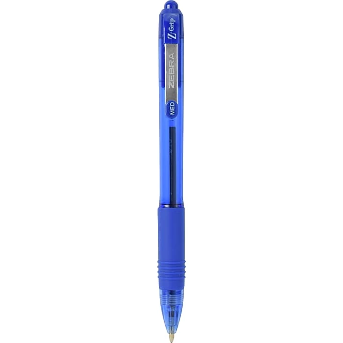 Zebra Z-Grip Retractable Ballpoint Pen, Medium Point, Blue Ink, 24/Pack (ZEB12225) 4 Zebra Z-Grip Retractable Ballpoint Pen, Medium Point, Blue Ink, 24/Pack (ZEB12225) - Image 2