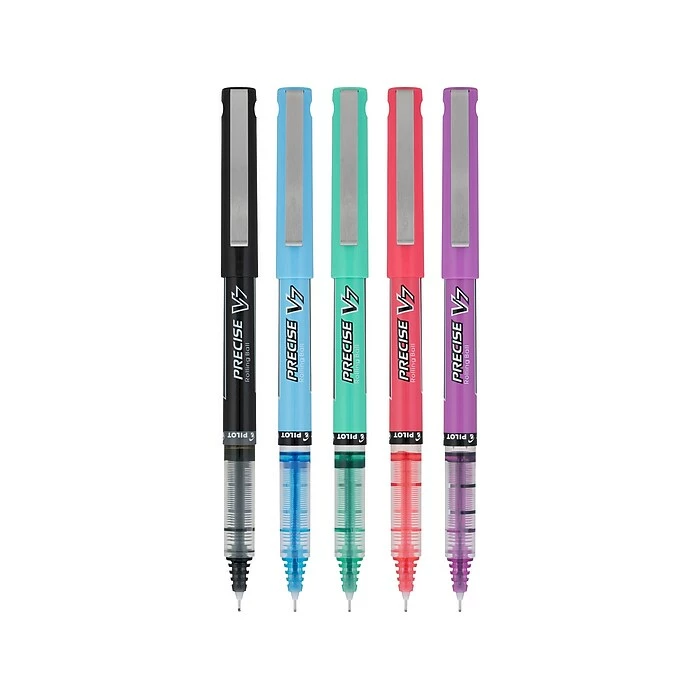 Pilot Precise V7 Harmony Limited Edition Rollerball Pens, Fine Point, Black/Emerald/Lilac/Periwinkle/Salmon Inks, 5/Pack 4 Pilot Precise V7 Harmony Limited Edition Rollerball Pens, Fine Point, Black/Emerald/Lilac/Periwinkle/Salmon Inks, 5/Pack - Image 2