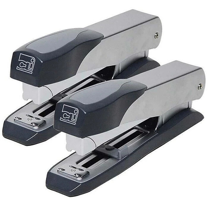 Charles Leonard Executive Desktop Stapler, 50 Sheet Capacity, Silver/Gray (CHL82415) 3 Charles Leonard Executive Desktop Stapler, 50 Sheet Capacity, Silver/Gray (CHL82415)