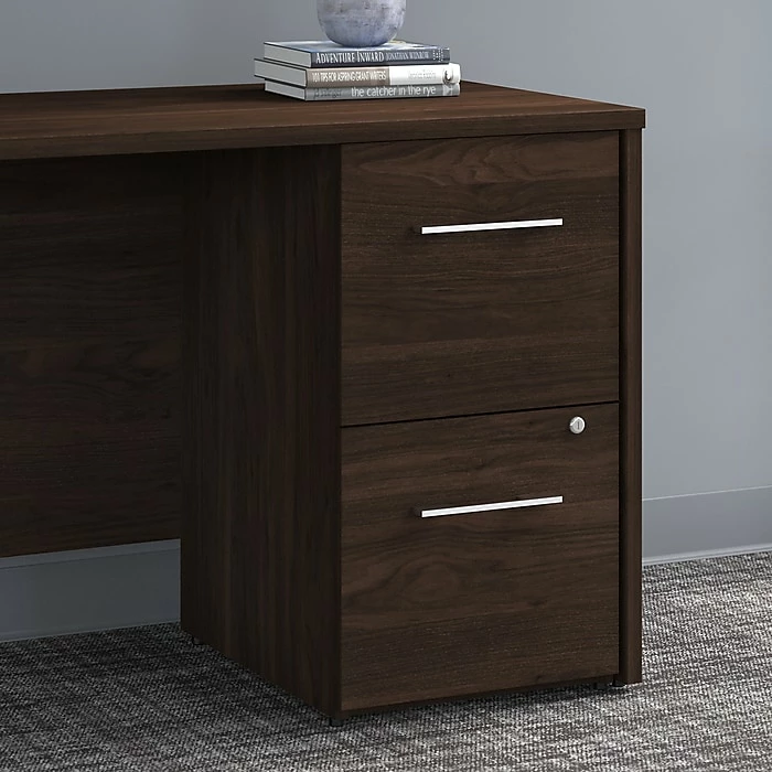 Bush Business Furniture Office 500 16W 2 Drawer File Cabinet - Assembled, Black Walnut, (OFF216BWSU) 4 Bush Business Furniture Office 500 16W 2 Drawer File Cabinet - Assembled, Black Walnut, (OFF216BWSU) - Image 2