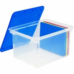 Storex File Storage Box With Snap-On Lid, Letter/Legal Size, Clear/Blue (STX61508U01C) 8 Storex File Storage Box With Snap-On Lid, Letter/Legal Size, Clear/Blue (STX61508U01C) -STAPLES Sales sp153053795 sc7