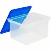 Storex File Storage Box With Snap-On Lid, Letter/Legal Size, Clear/Blue (STX61508U01C) -STAPLES Sales sp153053796 sc7