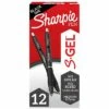 Sharpie S-Gel Retractable Gel Pen, Medium Point, Black Ink, Dozen (2096159) 1 Sharpie S-Gel Retractable Gel Pen, Medium Point, Black Ink, Dozen (2096159) -STAPLES Sales sp155560498 sc7