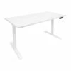 Mount-It! 30"-49"H Adjustable Electric Sit-Stand Desk, White (MI-18061)
