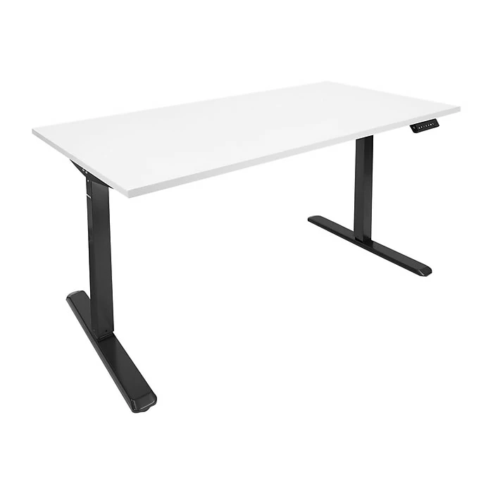 Mount-It! 30"-49"H Adjustable Electric Sit-Stand Desk, White/Black (MI-18064) 3 Mount-It! 30"-49"H Adjustable Electric Sit-Stand Desk, White/Black (MI-18064)