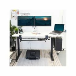 Mount-It! 30"-49"H Adjustable Electric Sit-Stand Desk, White/Black (MI-18064) 11 Mount-It! 30"-49"H Adjustable Electric Sit-Stand Desk, White/Black (MI-18064) -STAPLES Sales sp161382662 sc7