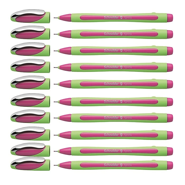 Schneider® Schneider Xpress Fineliner Fineliner Pen, Fiber Tip 0.8mm, Pink Ink, Pack Of 10 (PSY190009-10) 3 Schneider® Schneider Xpress Fineliner Fineliner Pen, Fiber Tip 0.8mm, Pink Ink, Pack Of 10 (PSY190009-10)