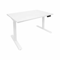Mount-It! 30"-49"H Adjustable Electric Sit-Stand Desk, White (MI-18060)