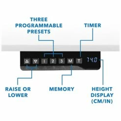 Mount-It! 30"-49"H Adjustable Electric Sit-Stand Desk, White (MI-18060) -STAPLES Sales sp161464404 sc7