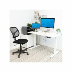 Mount-It! 30"-49"H Adjustable Electric Sit-Stand Desk, White (MI-18060) -STAPLES Sales sp161464406 sc7