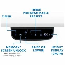 Mount-It! 25"-51"H Adjustable Electric Sit-Stand Desk, White (MI-18066) 10 Mount-It! 25"-51"H Adjustable Electric Sit-Stand Desk, White (MI-18066) -STAPLES Sales sp161464430 sc7