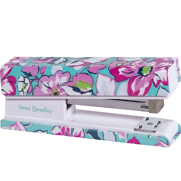 Vera Bradley Gaby Floral Fashion Stapler, 20-Sheet Capacity, Blue/Pink (223284) 3 Vera Bradley Gaby Floral Fashion Stapler, 20-Sheet Capacity, Blue/Pink (223284)