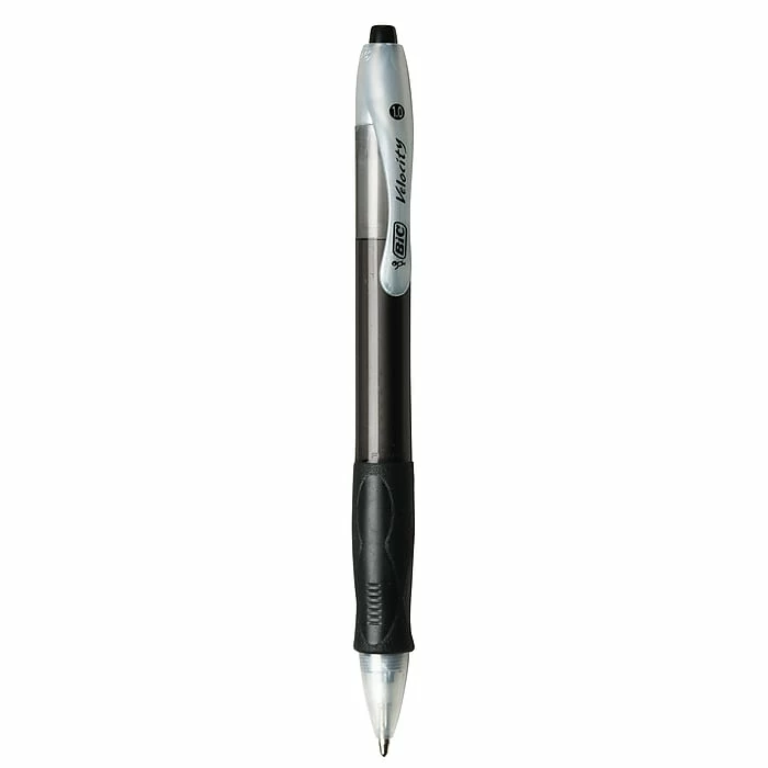 BIC Velocity Retractable Ballpoint Pens, Medium Point, Black Ink, Dozen (16264/VLG11) 6 BIC Velocity Retractable Ballpoint Pens, Medium Point, Black Ink, Dozen (16264/VLG11) - Image 4
