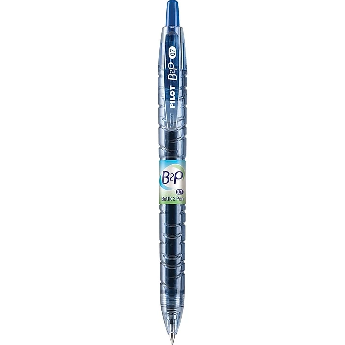 Pilot B2P Bottle 2 Pen Retractable Gel Pens, Fine Point, Blue Ink, Dozen (31601) 4 Pilot B2P Bottle 2 Pen Retractable Gel Pens, Fine Point, Blue Ink, Dozen (31601) - Image 2