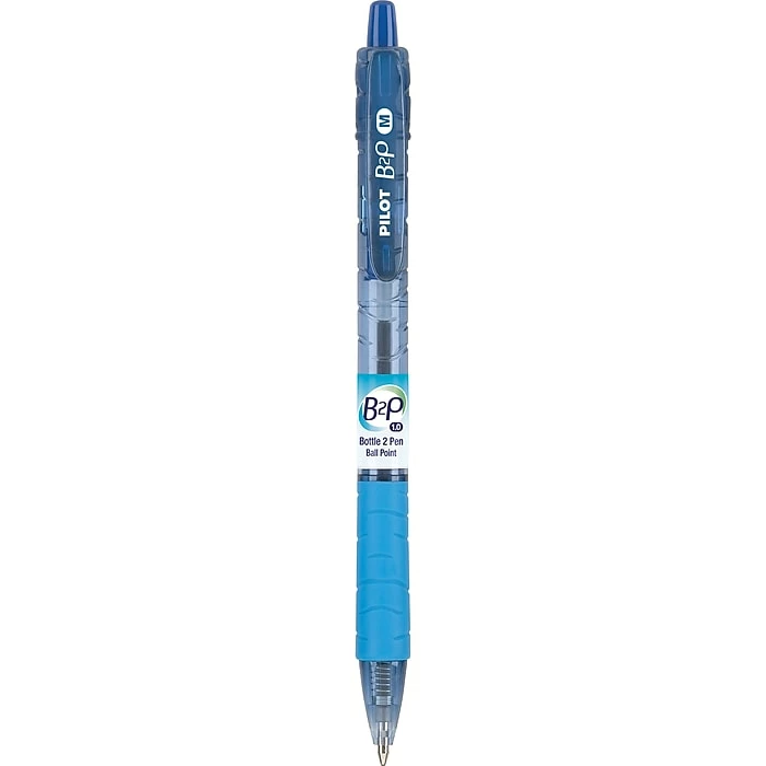 Pilot B2P Bottle 2 Pen Retractable Ballpoint Pens, Medium Point, Blue Ink, Dozen (34801) 4 Pilot B2P Bottle 2 Pen Retractable Ballpoint Pens, Medium Point, Blue Ink, Dozen (34801) - Image 2