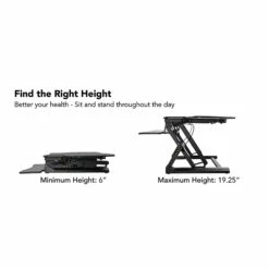 Mount-It! 48" Standing Desk Height Adjustable Riser With Gas Spring Lift, Metal (MI-7925) 15 Mount-It! 48" Standing Desk Height Adjustable Riser With Gas Spring Lift, Metal (MI-7925) -STAPLES Sales sp163926902 sc7