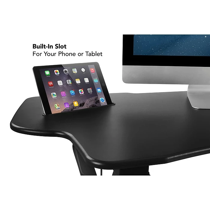 Mount-It! 48" Standing Desk Height Adjustable Riser With Gas Spring Lift, Metal (MI-7925) 9 Mount-It! 48" Standing Desk Height Adjustable Riser With Gas Spring Lift, Metal (MI-7925) - Image 7