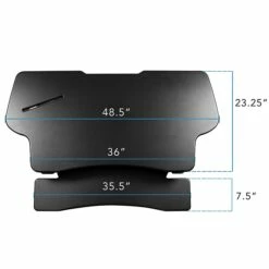 Mount-It! 48" Standing Desk Height Adjustable Riser With Gas Spring Lift, Metal (MI-7925) 19 Mount-It! 48" Standing Desk Height Adjustable Riser With Gas Spring Lift, Metal (MI-7925) -STAPLES Sales sp163926906 sc7