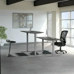 Bush Business Furniture Move 80 Series 23''-49'' Adjustable Standing Desk, Storm Gray/Cool Gray Metallic (HAT7230SGK) 19 Bush Business Furniture Move 80 Series 23''-49'' Adjustable Standing Desk, Storm Gray/Cool Gray Metallic (HAT7230SGK) -STAPLES Sales sp164436490 sc7