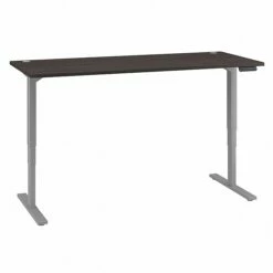 Bush Business Furniture Move 80 Series 23''-49'' Adjustable Standing Desk, Storm Gray/Cool Gray Metallic (HAT7230SGK)