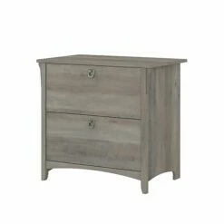Bush Furniture Salinas 2-Drawer Lateral File Cabinet, Letter/Legal, Driftwood Gray, 31.73" (SAF132DG-03)