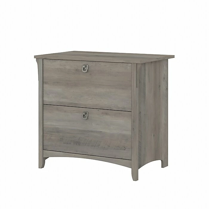 Bush Furniture Salinas 2-Drawer Lateral File Cabinet, Letter/Legal, Driftwood Gray, 31.73" (SAF132DG-03) 3 Bush Furniture Salinas 2-Drawer Lateral File Cabinet, Letter/Legal, Driftwood Gray, 31.73" (SAF132DG-03)