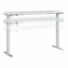 Bush Business Furniture Move 40 Series 28''-48'' Adjustable Standing Desk, White/Cool Gray Metallic (M4S7230WHSK) 2 Bush Business Furniture Move 40 Series 28''-48'' Adjustable Standing Desk, White/Cool Gray Metallic (M4S7230WHSK) -STAPLES Sales sp166198164 sc7
