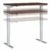 Bush Business Furniture Move 40 Series 28''-48'' Adjustable Standing Desk, Hansen Cherry/Cool Gray Metallic (M4S4824HCSK) -STAPLES Sales sp166198186 sc7
