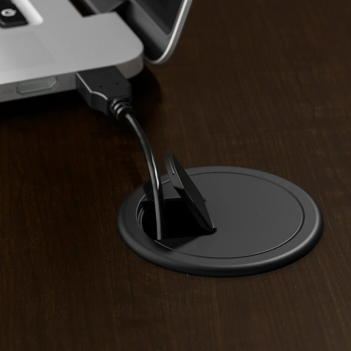 Bush Business Furniture Move 40 Series 28''-48'' Adjustable Standing Desk, Mocha Cherry/Cool Gray Metallic (M4S7230MRSK) 9 Bush Business Furniture Move 40 Series 28''-48'' Adjustable Standing Desk, Mocha Cherry/Cool Gray Metallic (M4S7230MRSK) - Image 7